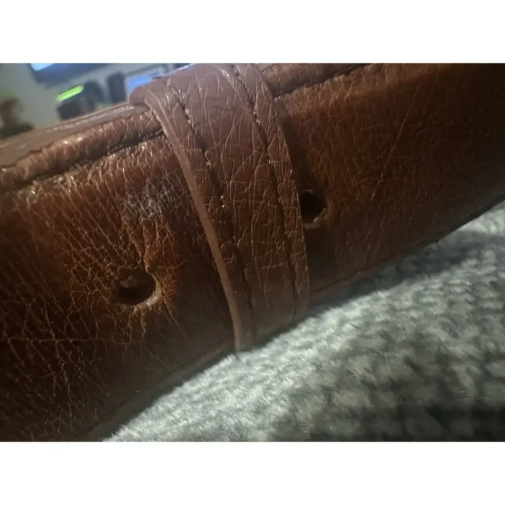 Tecovas Brown Genuine Ostrich Leather Belt Men’s Size 34 - 5 Hole - Handmade